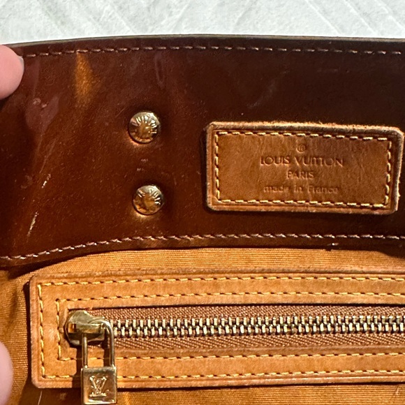 louis vuitton bronze vernis handbag - Picture 10 of 15